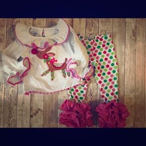 Infant Girl Mudpie Holiday Outfit